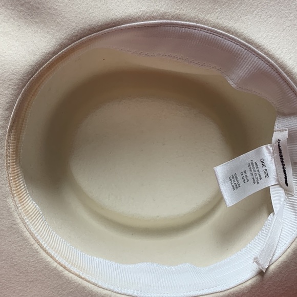 - Anthropologie ribbon trimmed wool boater hat one size new without tags main image 5